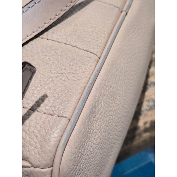 Michael Kors Rhea Mini Studded Pebbled Leather Backpack Pink Gold Hardware - Picture 4 of 11